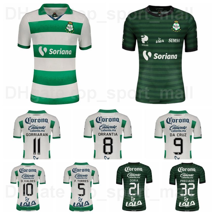 Santos Laguna Charly 2022/23 Home Authentic Blank Jersey White/Green