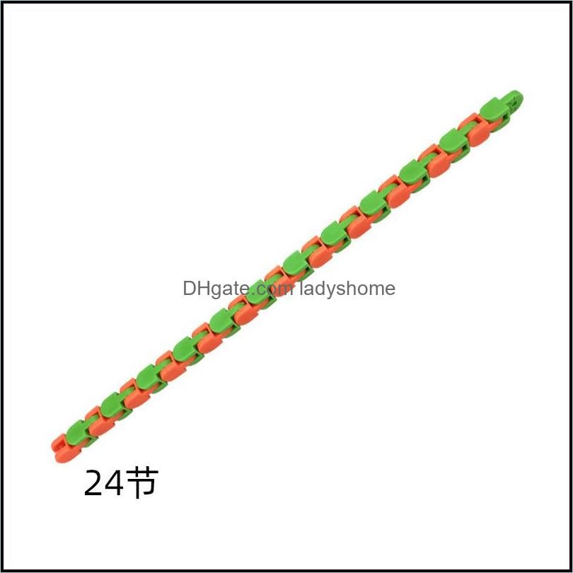 24 länkkedja (orange grön)