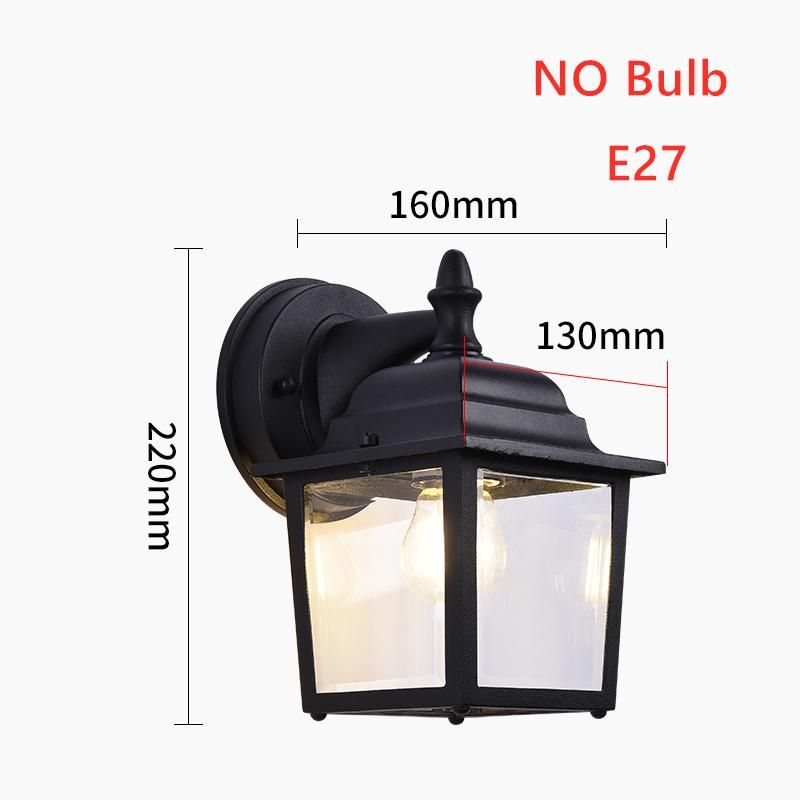 Black E27 Geen lamp