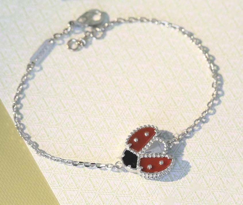 Ladybug2 armband-zilver