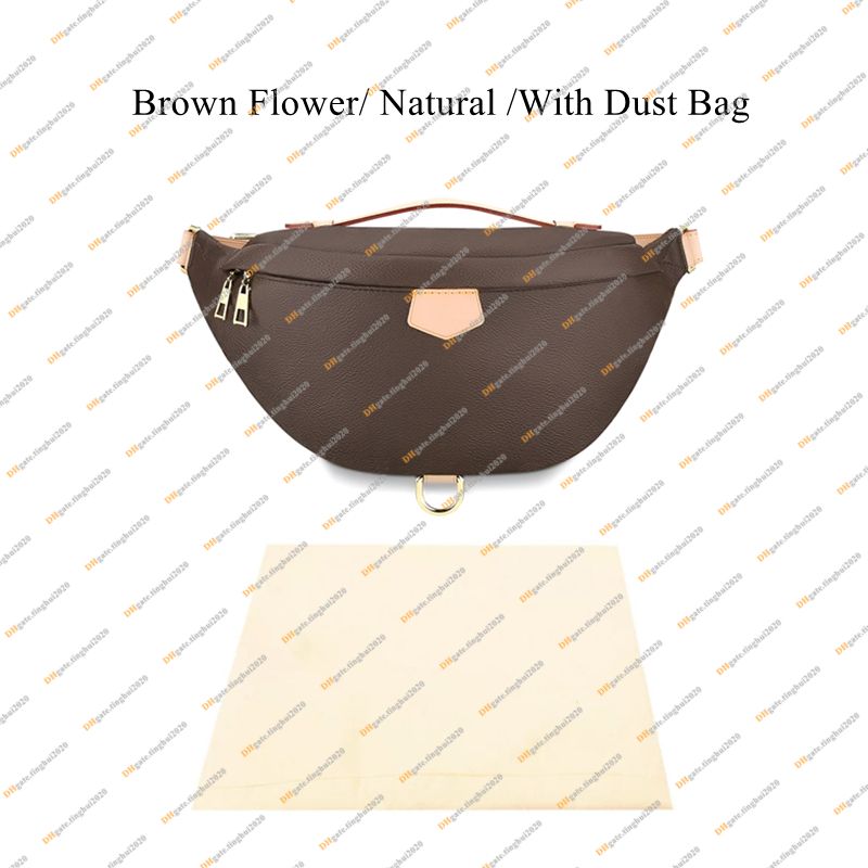 Brown Flower / Natural Strap