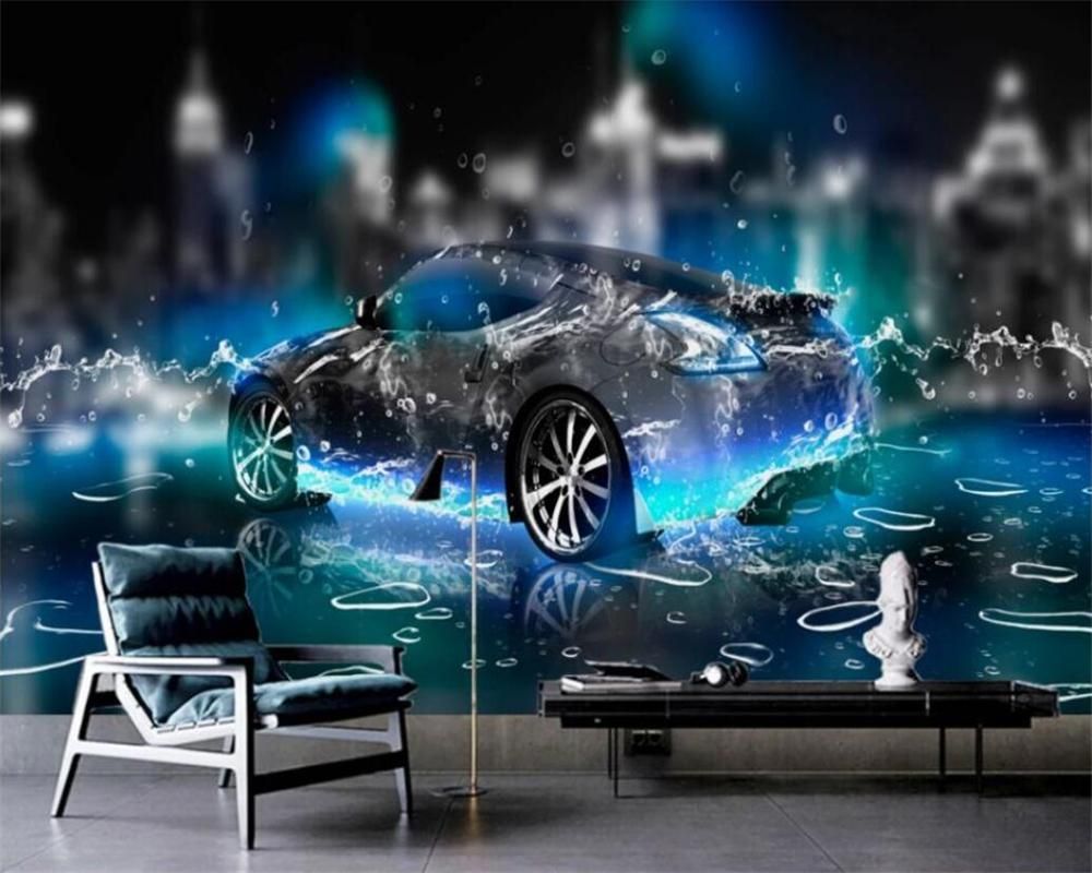 Wallpapers Customized 3d Wallpaper Stereo Underwater Sports Car Dream  Decoration Background Wall Living Room Bedroom TV Painting