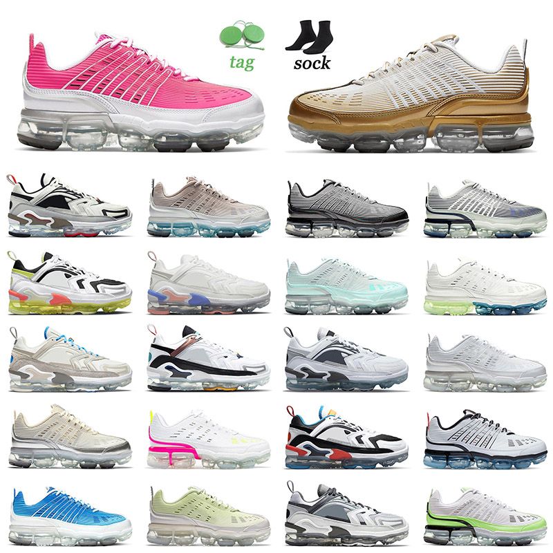 Top Fashion 2022 Air Vapurmax 360 Running Shoes Mens Women Hyper Pink  Metallic Gold Sport Evo