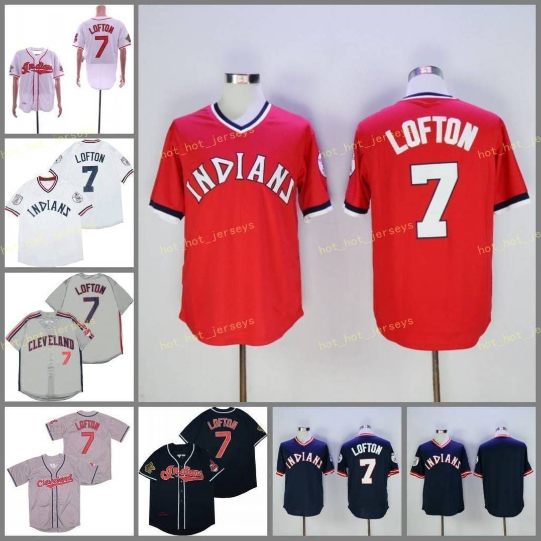 Wholesale Best Quality Best Use Retired 7 Kenny Lofton Baseball Jersey
