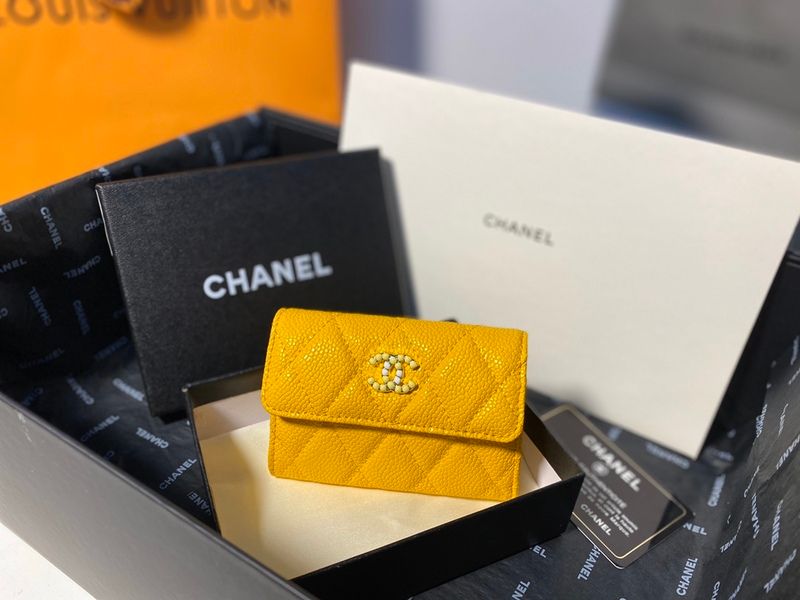 Chanel Top Quality Card Holder Wallets Key Purse Luxurys Designers Holders  Fashion Handbag Men Womens COIN Genuine Leather CC Lambskin From A88683,  $22.34