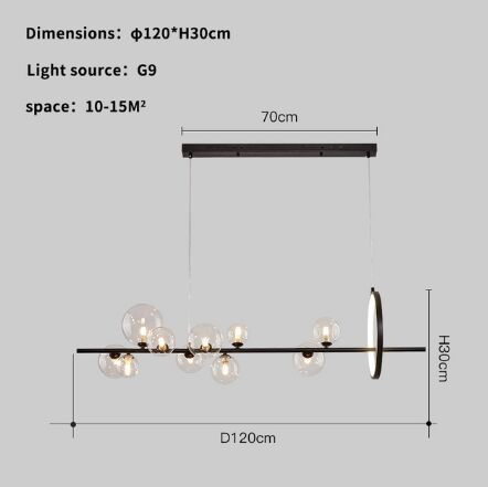 10 свет L120CM.