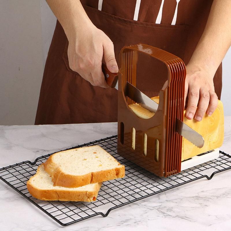 White Bread Toast Slicer Loaf Guide Cutter Slicing Cutting Sheet Kitchen Tool US White Bread Toast Slicer Loaf Guide Cutter Slicing Cutting Sheet Kitchen Tool US