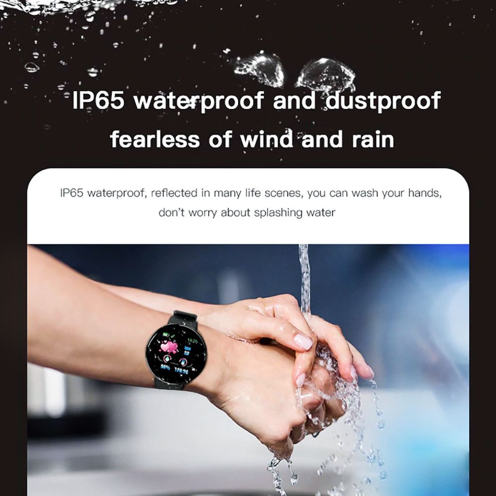 Suministro Al Por Mayor D18 Smart Watch Hombres Mujeres Presión Arterial  Redonda SmartWatch Impermeable Deporte Smart Relojes Fitness Tracker Para  Android IOS De Ecsale007, 8,06 € | Es.DHgate.Com