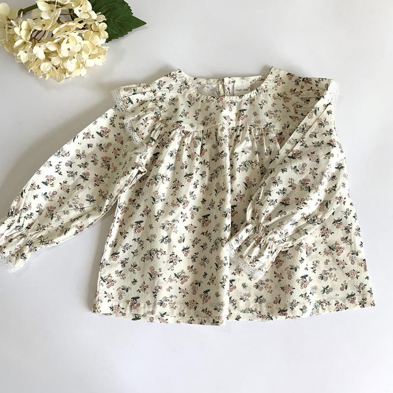 Compra 4 5 6 7 Años Blusas De Niña De Primavera Camisa De Manga Larga De La  Flor De La Moda Del Otoño Para Los Niños Ropa Para Niños 2021 Llegada  Camisas
