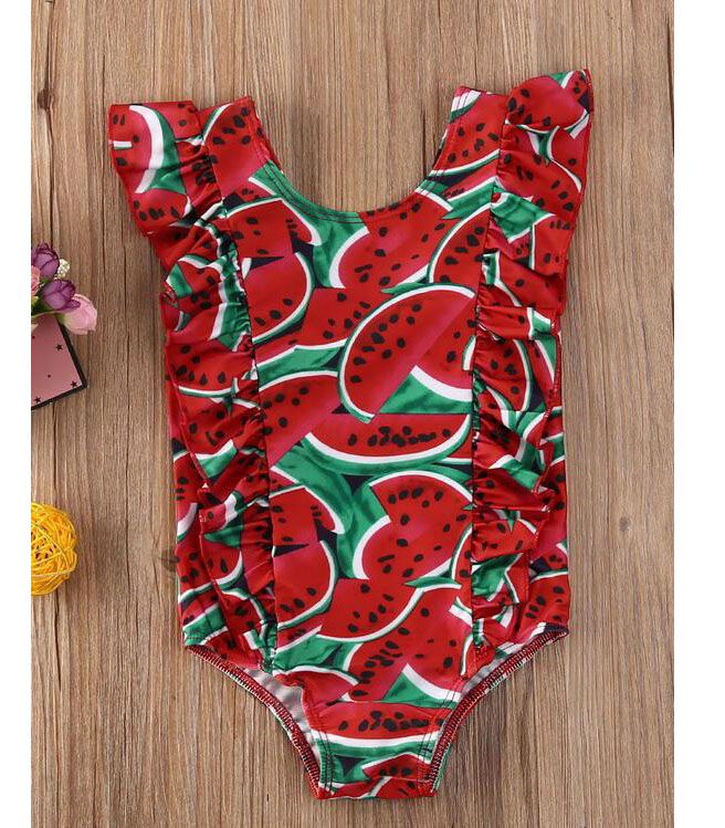 Red watermelon print