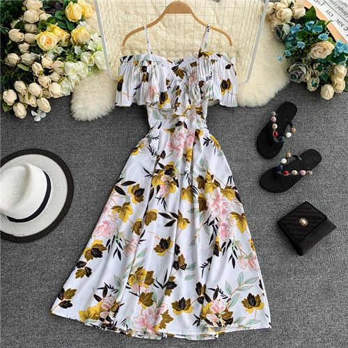 White Yellow Floral