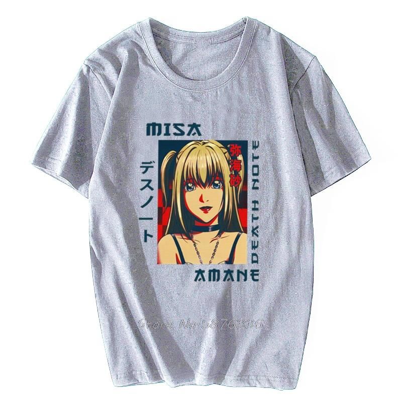 Camisetas Para Hombres Retro Death Note Misa Amane THISH For Men Corta De Manga Short Japan Manga Manga Camiseta Pure Cotton Summer Camiseta Tops De 14,06 € | DHgate
