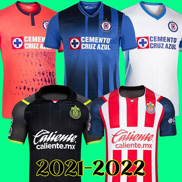 CHIVAS GUADALAJARA 21-22 NAME AND NUMBER SET WITH LIGA MX PATCH 