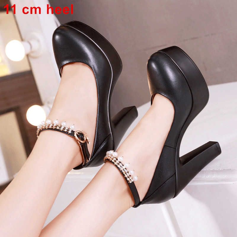 Black 11cm Heel