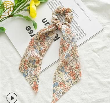 # 4 Chiffon Floral Bow-Streamer