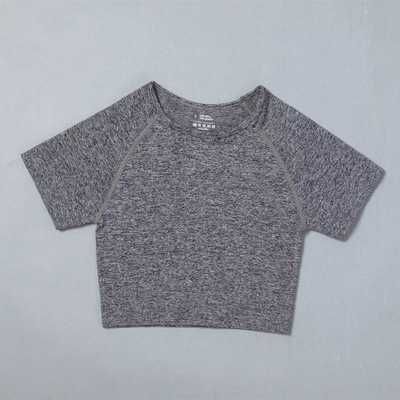 Gray Crop Top