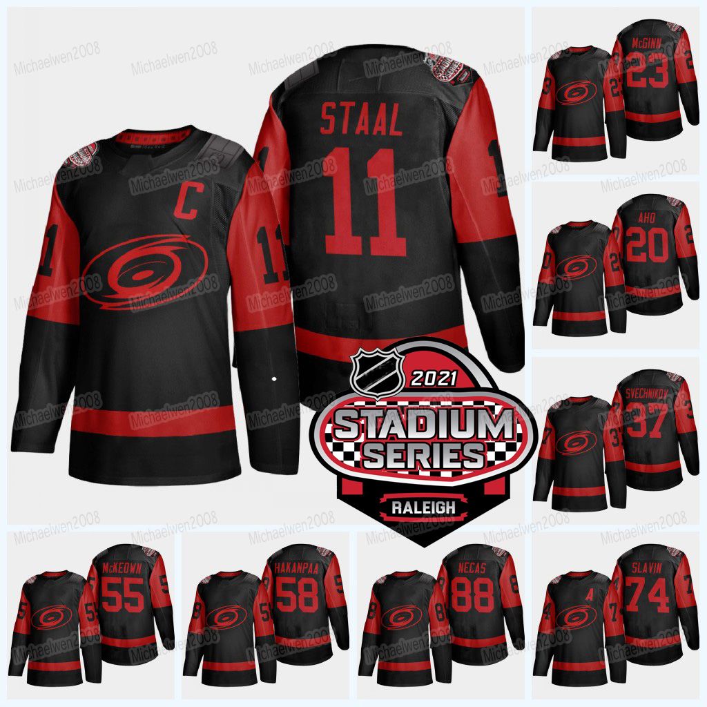2021 Carolina Hurricanes 2021 Stadium Series Jersey 11 Staal Sebastian