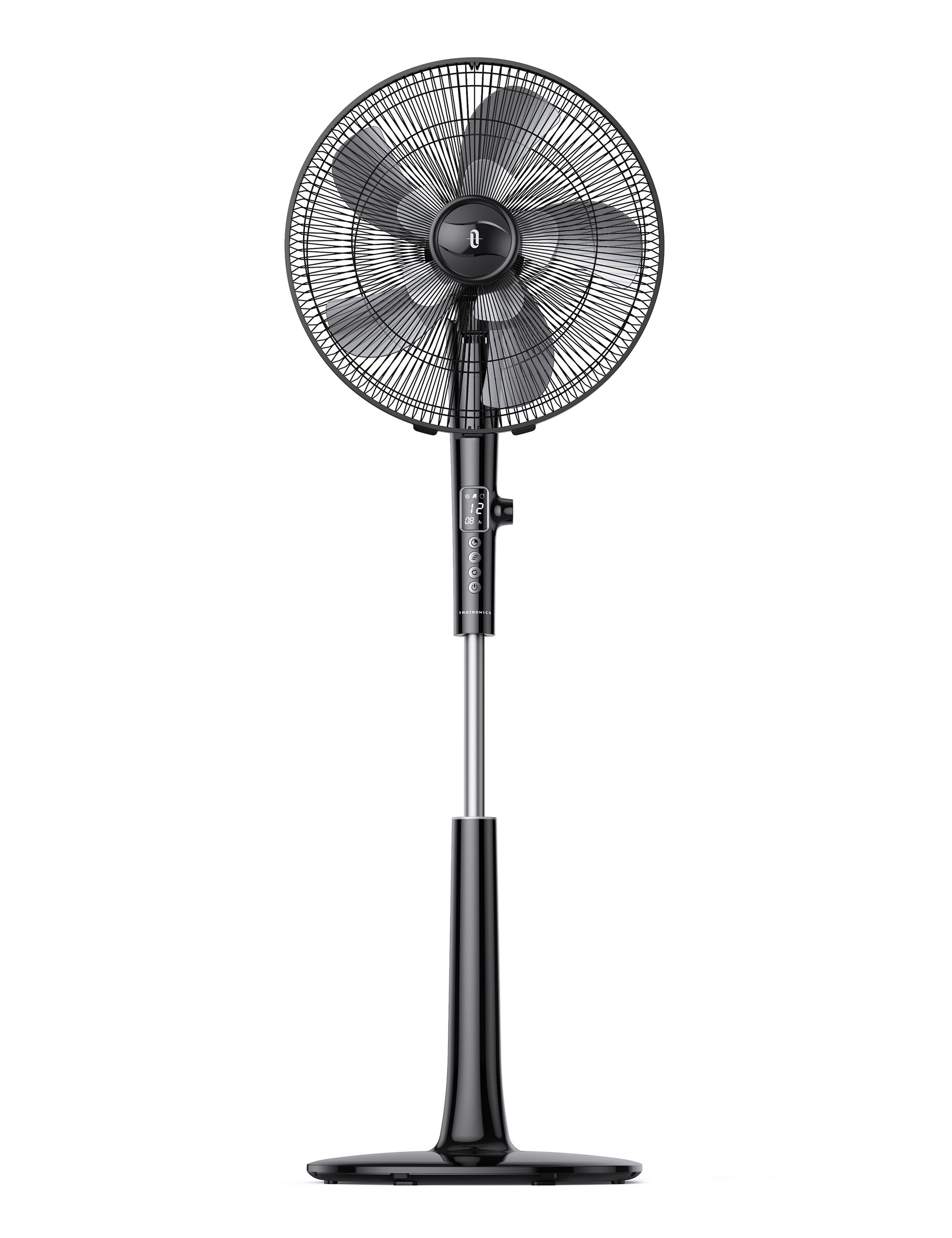 TaoTronics Pedestal Fan, Oscillating Standing with Remote, 3 Wind Modes 12 Speed Levels