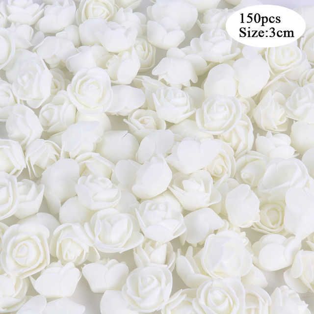 150pcs blomma vit