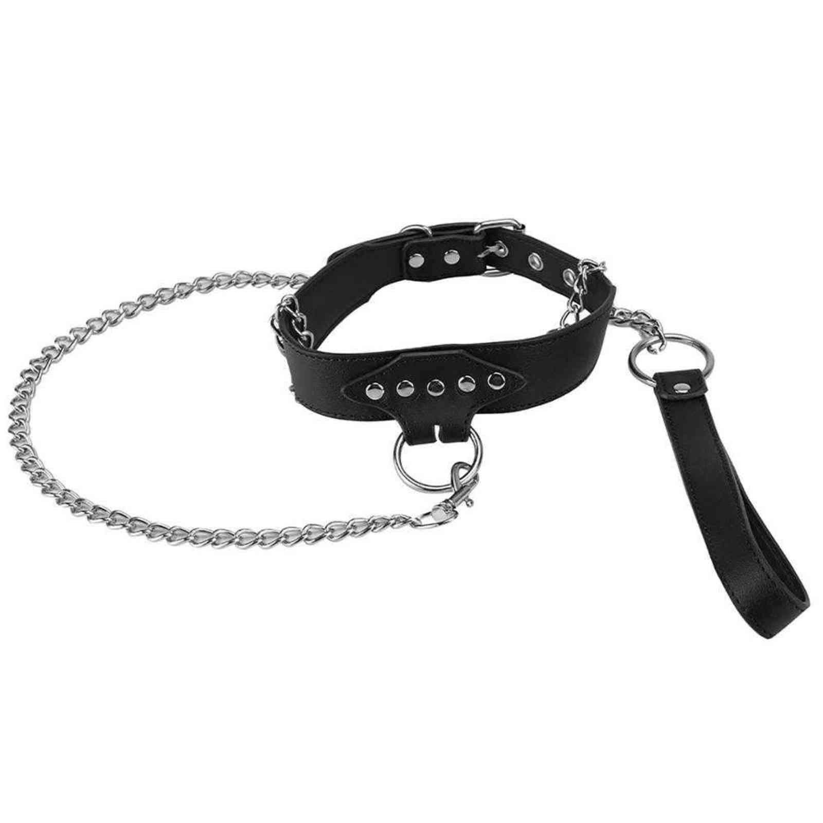 NXY Bondage BDSM Fetish Slave Sex Collars Leash Steel Chain Adult Game Dog Punish Neck Erotic Toys Training 1122 From Analtoys, $11.05 DHgate pic