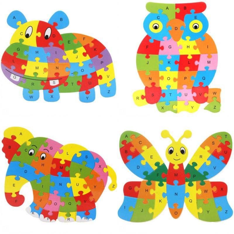 3d niños madera puzzle rompecabezas con precioso animal motivos madera Puzzle 