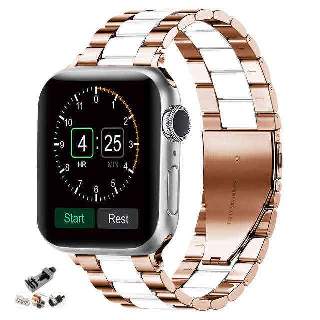 Rose Gold White1-for 38mm Or 40mm