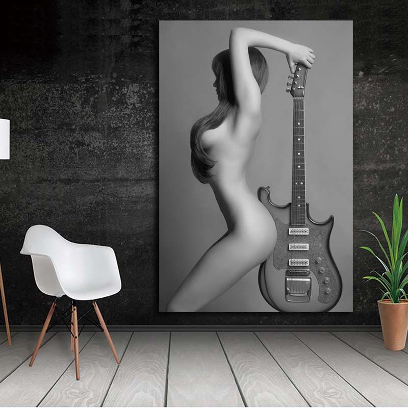 gitarr naken