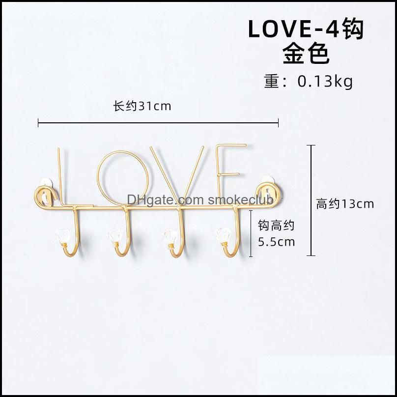 Love-4 Hook Gold