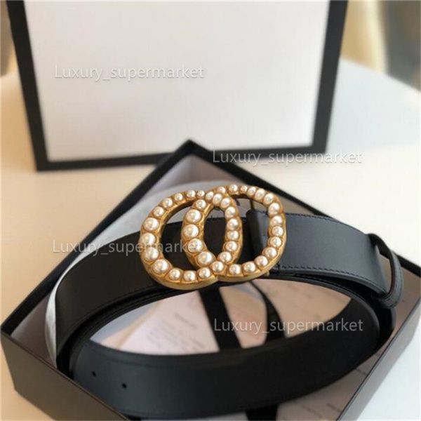 pearl buckle belt 3.8cm