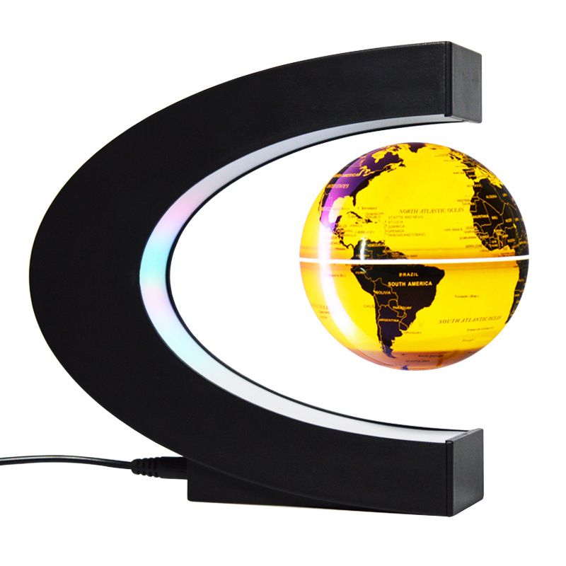 Magnetic Levitation Globe Night Light Floating World Map Ball Lamp Cool Lighting