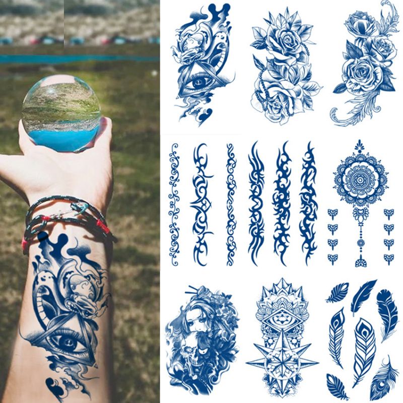 18cmx11cm Waterproof Fake Temporary Tattoo Semi-Permanent Tattoo Stickers for Men and Women 18cmx11cm Waterproof Fake Temporary Tattoo Semi-Permanent Tattoo Stickers for Men and Women