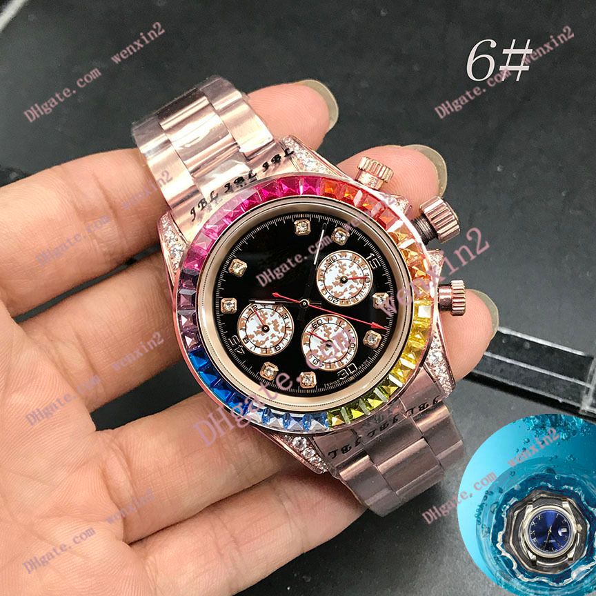 High Quality Mans Watch Rainbow Candy 