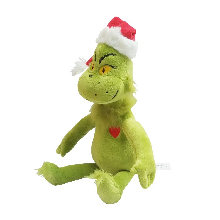 15"/39cm Dr Seuss How the Grinch Stole Christmas with Santa Hat Plush Toys New 
