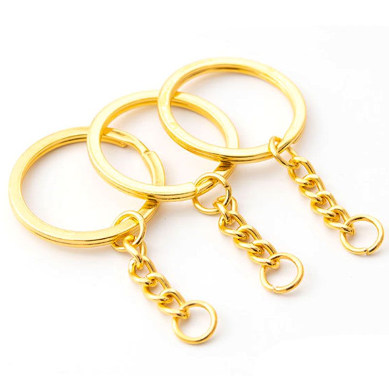 Metal Gold Plated Brass Keychain Holder 25mm/30mm Fits Handmade Toys  Fashionable Accessory From Billshuiping, $0.11