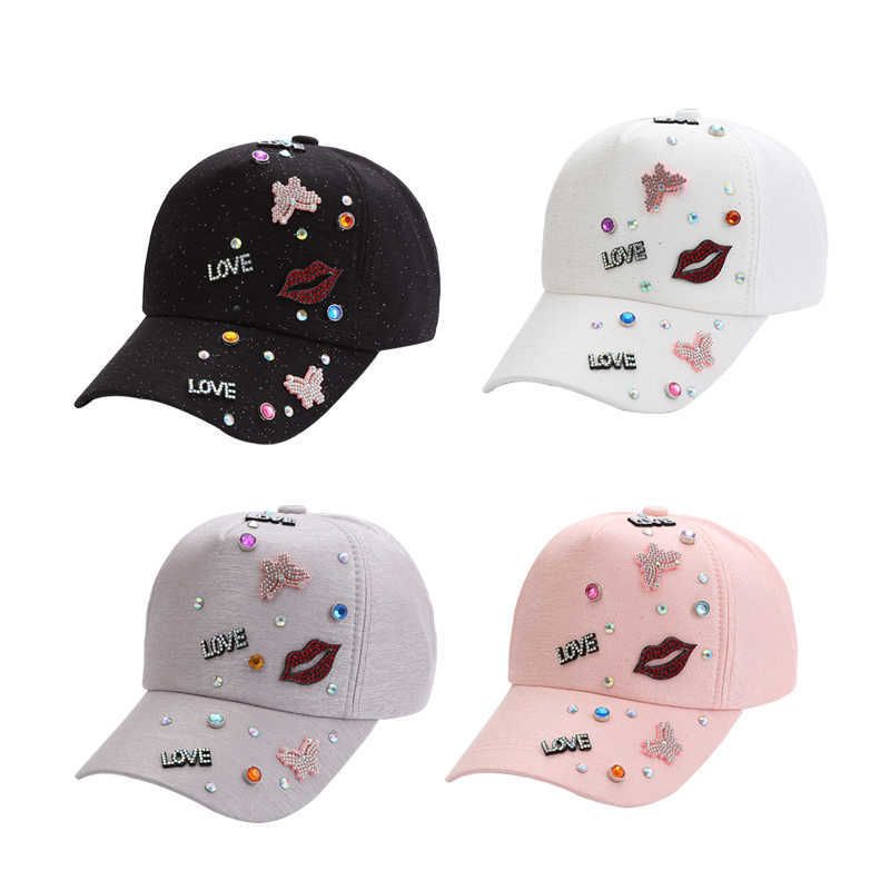 Bling Baseball Caps For Women With Rhinestone Bling Beauty Girl
