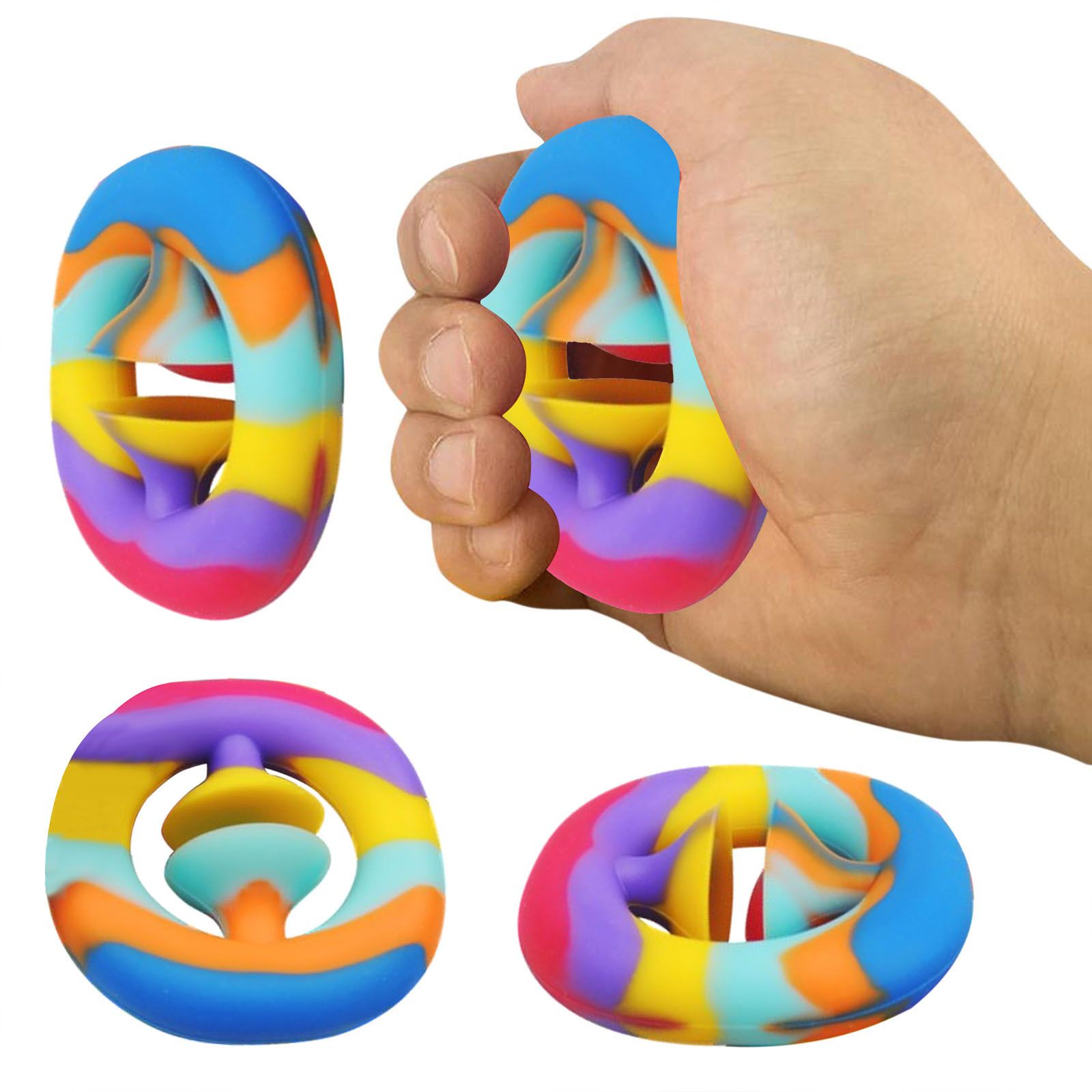 Finger Grip Silicone Ring Exerciser Antistress Resistance Band