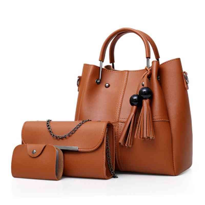 Brown-Big: 26x13x27cm ، المتوسطة: 22x5x13cm