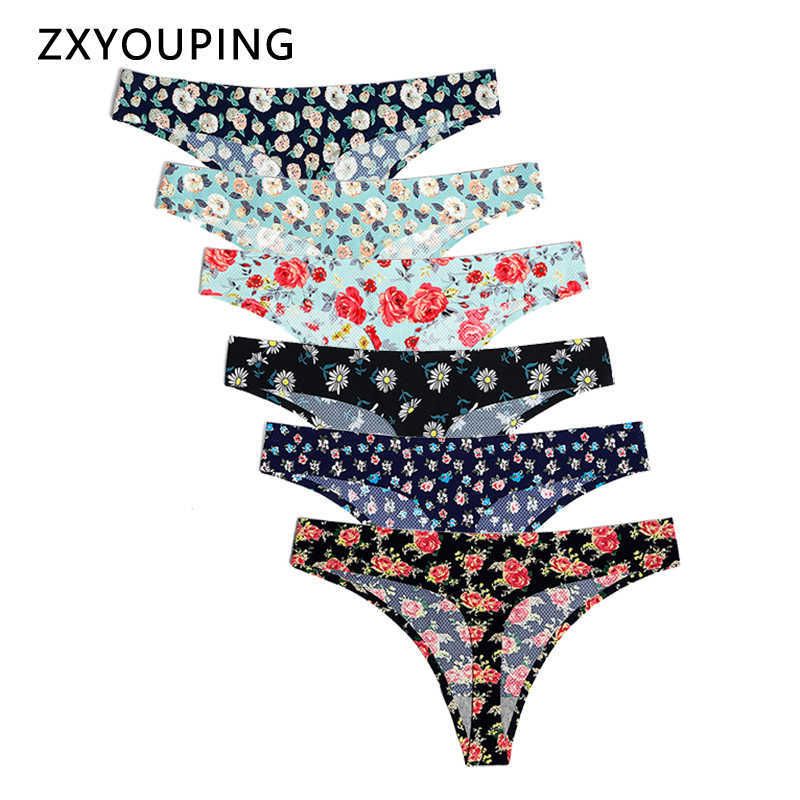Compra 6 Piezas Imprimir Tangas Sin Fisuras Sexy G String Bragas Mujeres  Para Mujer Ropa Interior Transpirable TANGAS FEMENINOS RESPEAJE DE  LIBERCIAS XS L Tamaño 211021 Barato | Entrega Rápida Y Calidad | Es.Dhgate