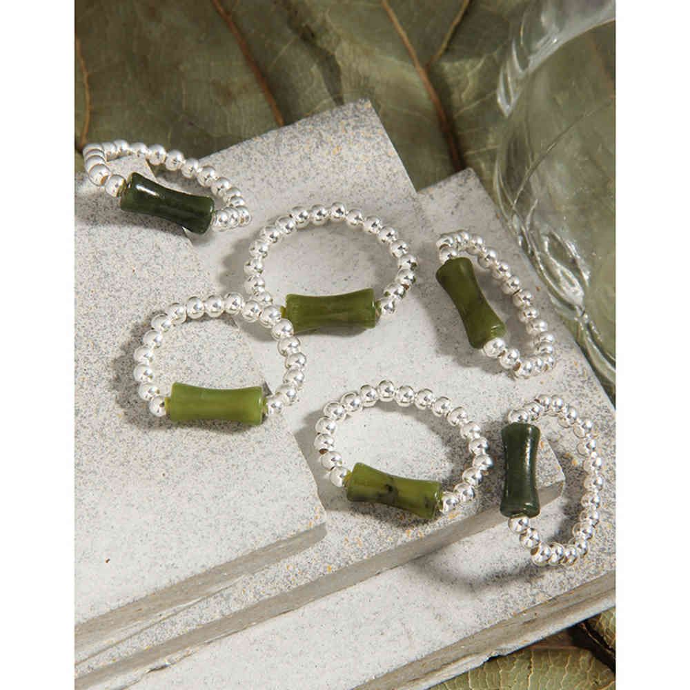 Nuevo Anillo De Diamantes De Agua Anillo De Bambú De Cristal Nuevo Anillo De Diamantes De Agua Anillo De Bambú De Cristal