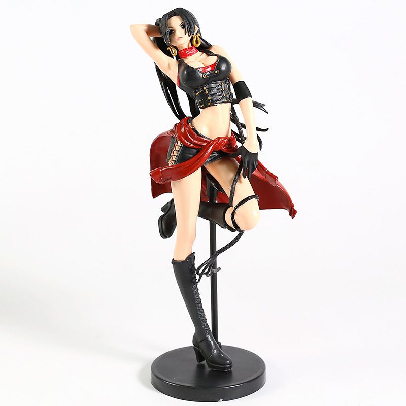10" One Piece Portrait of Pirates Boa Hancock Figure Model Red Ver PVC25cm
