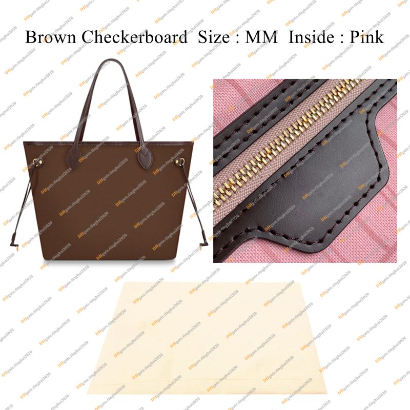 MM BROWN GRID/PINK NUEVA LEATHE