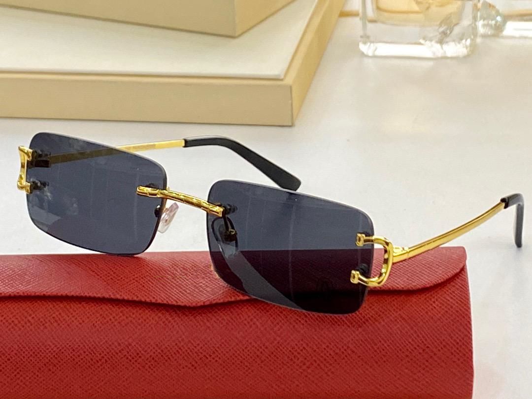 31368589 Zomerstijl Gradiënt Lens Zonnebril UV 400 Bescherming Voor Mannen  En Vrouwen Vintage Vierkante Metalen Frameloze Topkwaliteit MET CASE  Klassieke Oogglasse Uit China Zonnebrillen Verkoper Wangsishan |DHgate