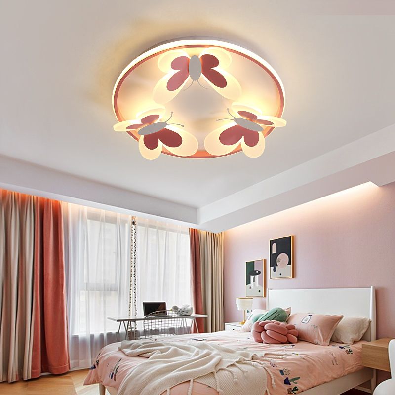 Cartoon Cute Pink Erfly Wall Lamps Ceiling Lights Kids Child Girl Boy Baby Bedroom Nursery School Decor Led Lamp From Hhqwi103114 117 08 Dhgate Com - Baby Boy Bedroom Ceiling Light