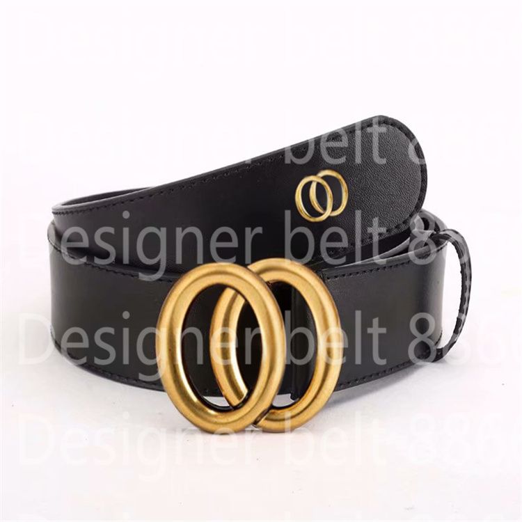 Breedte 3.8cm Zwart Gold Buckle