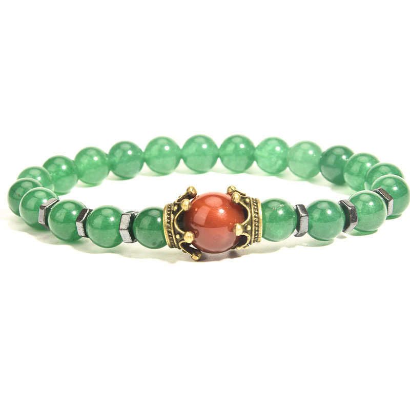 Green dongling / agate rouge