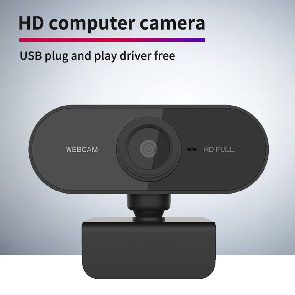 Honmax Webcam 1080P mit Mikrofon Konferenz Spielen. PC Laptop Desktop USB 2.0 Plug & Play Webkamera mit Drehbarem Clip für YouTube Skype Videoanrufe Lernen 