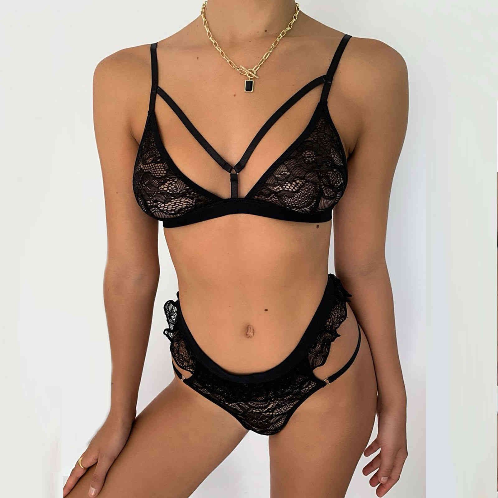 Conjuntos cortos ropa interior ropa interior Lencería sexy lencería sensual Beha y panty set