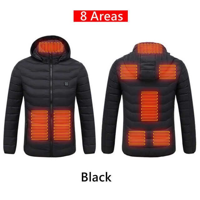 8 Areas Heated Black