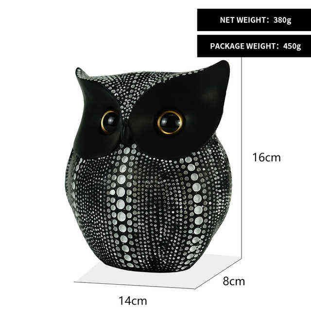 Black Owl Statue