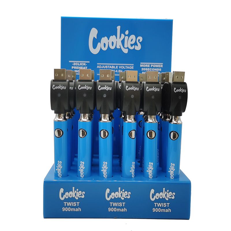 Cookies Battery Preheat Batteries 900mAh E Cigarettes Bottom Voltage